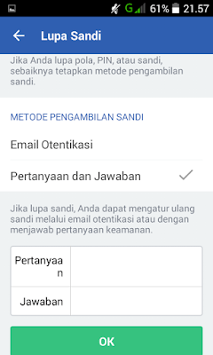 Cara mempassword aplikasi di menu android