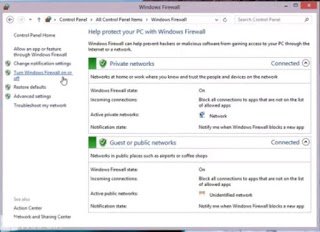 Mengaktifkan dan Mematikan Windows Firewall