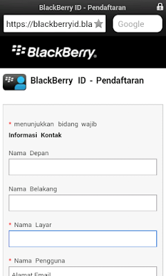 Cara membuat akun bbm tanpa aplikasi blackberry