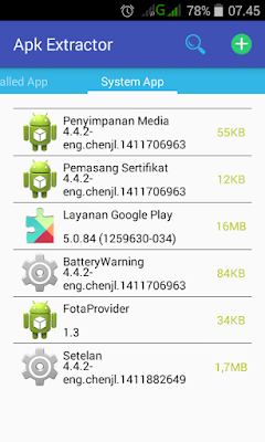 cara mengekstrak atau menyalin aplikasi sistem ke kartu sd pada android