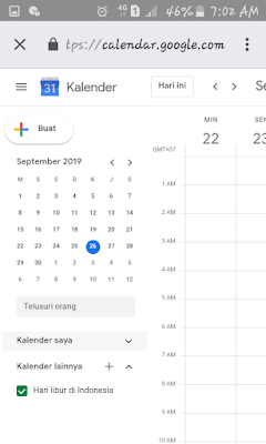 Cara buat kalender pada android dengan hari libur