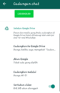 Mem-Backup / Mencadangkan Pesan Whats App ? Ini dia caranya